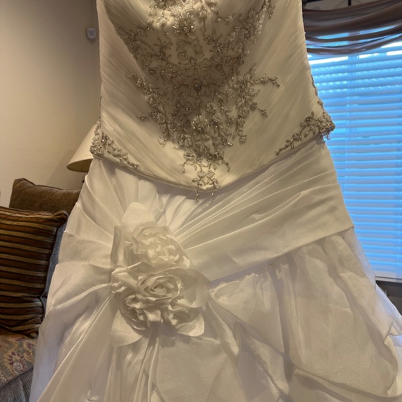 Astonishing wedding dress! Size 12 - Demetrios - Picture 9 of 14